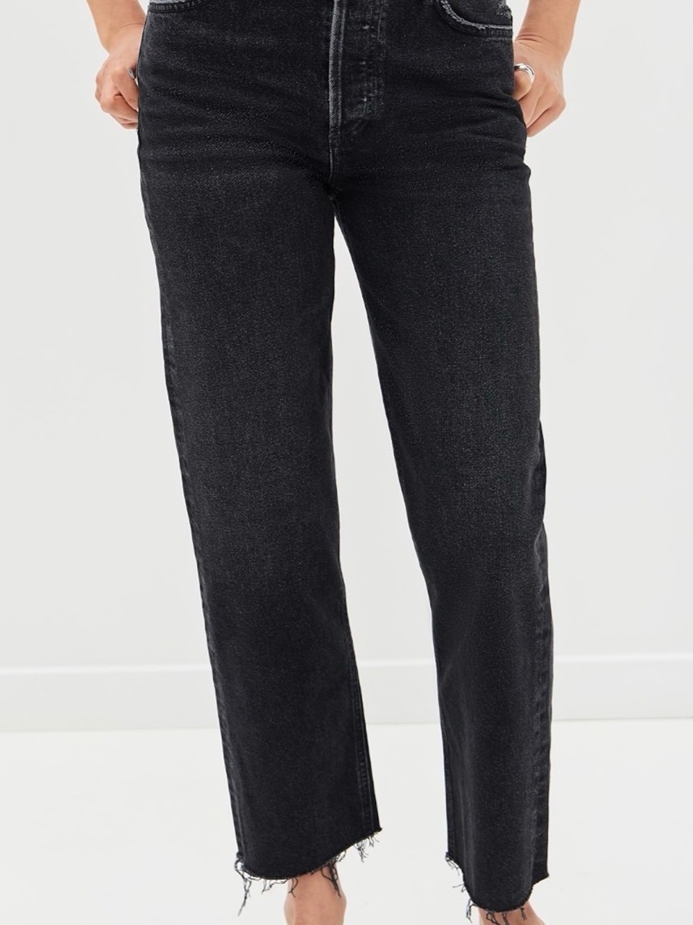 Citizens of Humanity Florence Black High-Rise Straight Leg Jeans